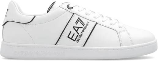 Emporio Armani EA7 Sneakers met logo Wit Heren