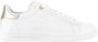 Emporio Armani EA7 Witte leren sneakers met adelaarslogo White Dames - Thumbnail 6