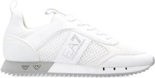 Emporio Ar i EA7 Witte Zilveren Mesh Sneaker Unisex Hardloopschoenen White - Foto 15