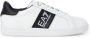 Emporio Armani EA7 Eenoudige en eelzijdige leren sneakers White Heren - Thumbnail 1