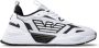 Emporio Armani EA7 Witte casual sneakers voor heren met felle kleuren en iconisch logo Wit Heren - Thumbnail 2
