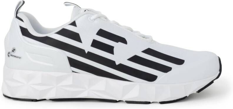 Emporio Ar i EA7 Unisex Sneaker Hardlopen Training Mesh Rubber Zwart Zilver Black - Foto 12