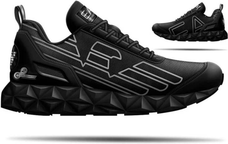Ea7 men& shoes trainers sneakers C2 Ultimate Emporio Armani Zwart Heren