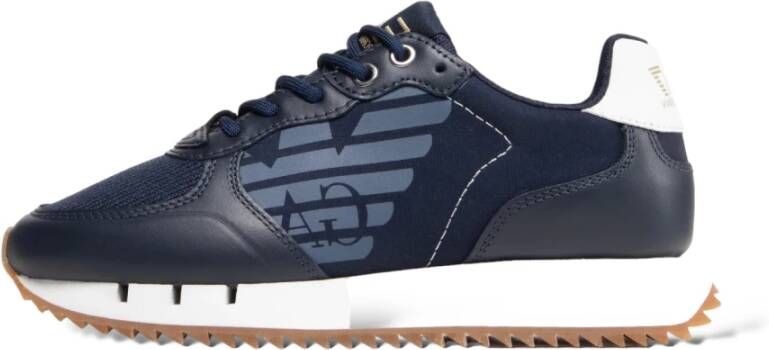 Emporio Armani EA7 Stijlvolle herensportschoenen Blue Heren