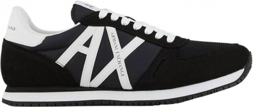 Armani Exchange Zwarte en witte hardloopschoenen Xux017 Xcc68 K489 Black Heren - Foto 13
