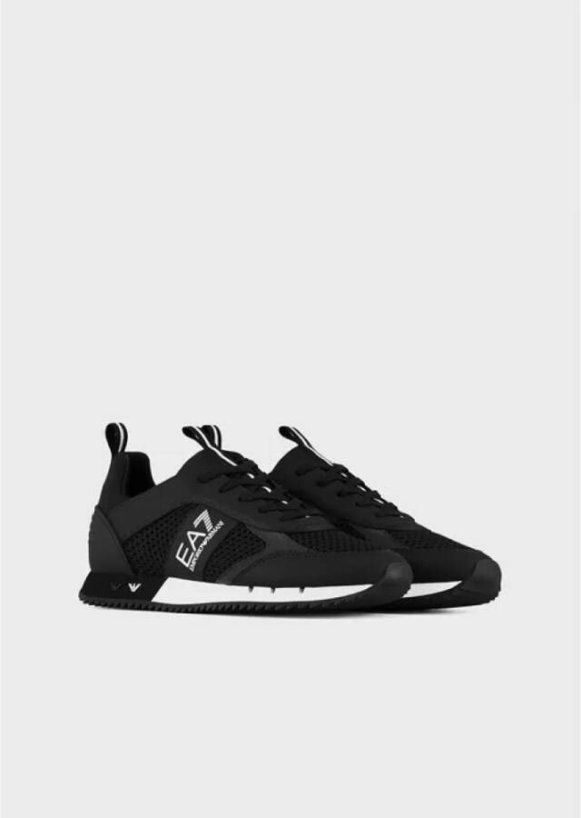 Emporio Armani EA7 Logo Sneakers met Treklipje en Merk Binnenzool Black Heren - Foto 13