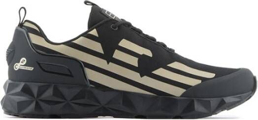 Emporio Armani EA7 Ultimate Kombat Sneakers Patroon & Effen Black Heren - Foto 4