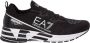 Emporio Ar i EA7 Zwarte Witte Mesh Sneaker Trainingschoenen Black - Thumbnail 2