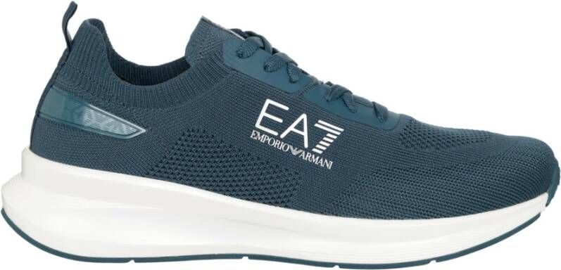 Emporio Armani EA7 Stijlvolle Comfort Sneakers Blue Heren