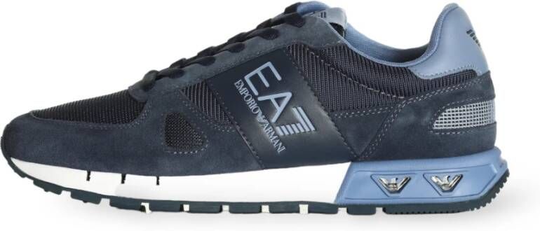 Emporio Armani EA7 Stijlvolle EA7 Sneakers Blauw Heren