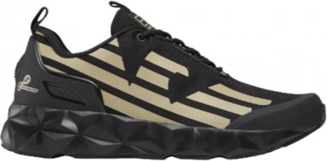 Emporio Armani EA7 Ultimate Kombat Sneakers Patroon & Effen Black Heren - Foto 4
