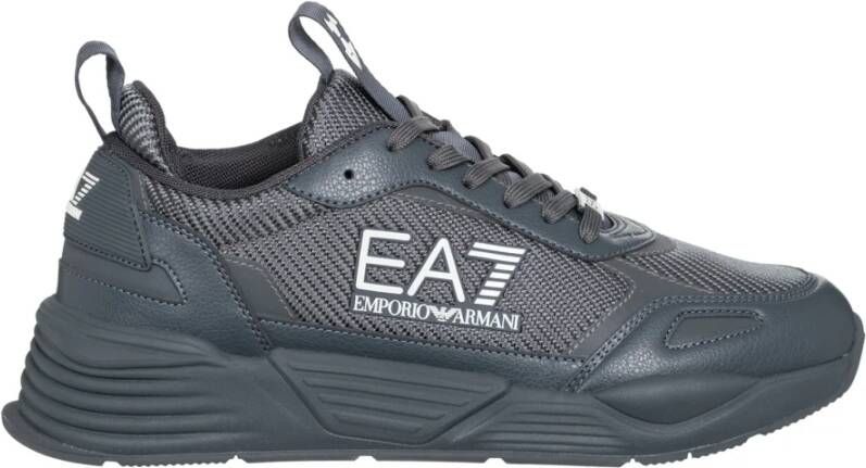 Emporio Armani EA7 Stijlvolle Heren Veterschoenen Gray Heren