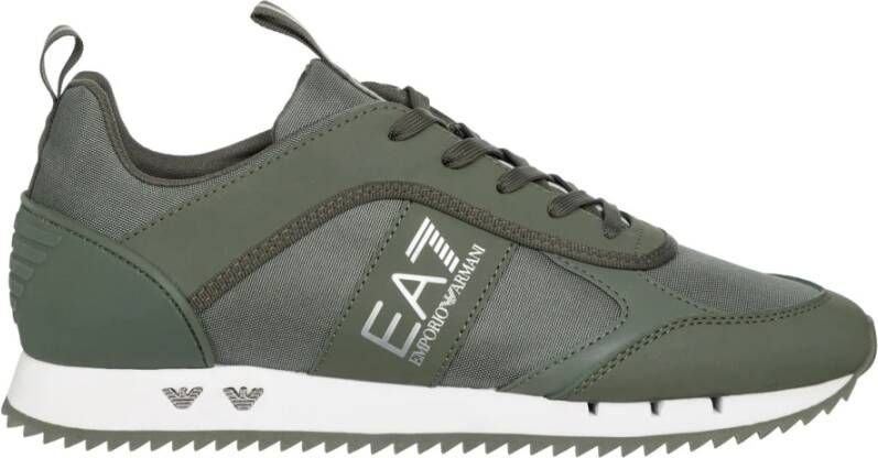 Emporio Armani EA7 Stijlvolle Heren Veterschoenen Sneakers Green Heren