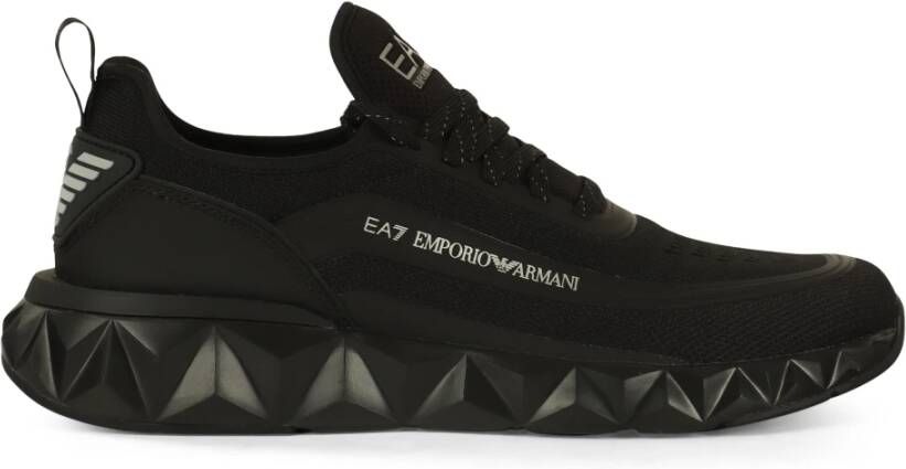 Emporio Armani EA7 Stoffen en Eco-Leren Trainingssneakers Black Heren