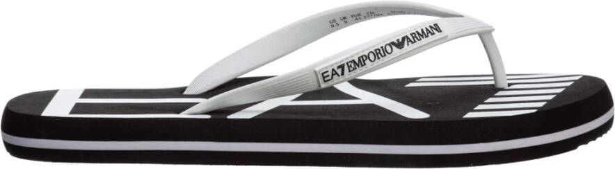 Emporio Armani EA7 Teenslippers Sliders Zwart Heren