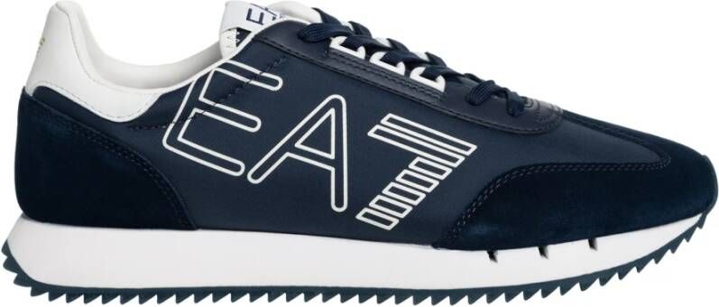 Emporio Armani EA7 Witte Leren en Textielsneakers Multicolor Heren - Foto 2