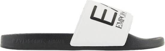 Emporio Ar i EA7 Witte Casual Synthetische Rubberen Zool Sandalen