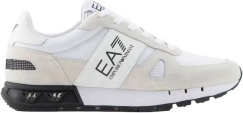 Emporio Armani EA7 Witte lage sneakers X8X151Xk354S271