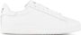 Emporio Ar i EA7 Witte Leren Sneakers met Adelaarslogo - Thumbnail 1