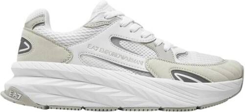 Emporio Armani EA7 Witte Minimalistische Sneakers Multicolor Heren