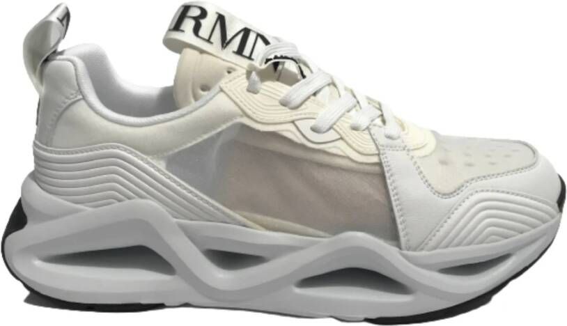 Emporio Armani EA7 Witte Nylon Sneaker Hardlopen Training Wit Heren