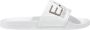 Emporio Armani EA7 Witte Plain PVC Slip-On Slippers White Dames - Thumbnail 2