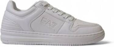 Emporio Armani EA7 Witte Polyester Sneaker Stijlvol Comfort