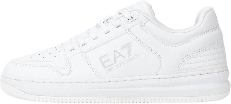 Emporio Armani EA7 Witte Skate-geïnspireerde Lage Profiel Sneakers - Foto 2
