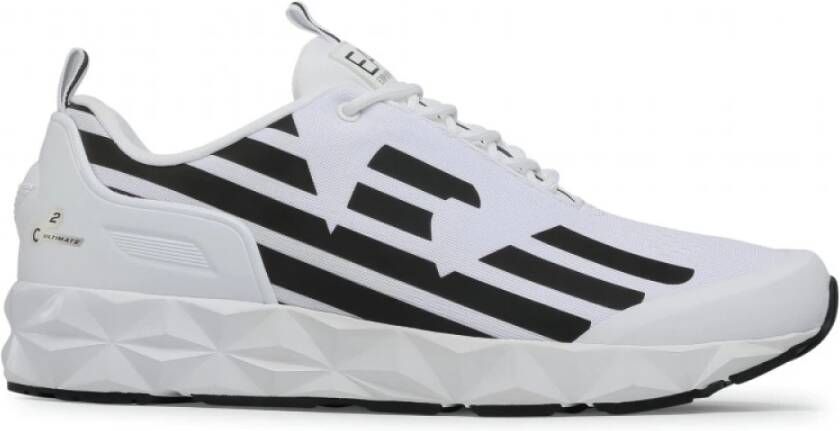 Emporio Ar i EA7 Unisex Sneaker Hardlopen Training Mesh Rubber Zwart Zilver Black - Foto 9