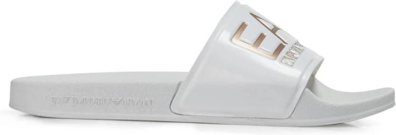 Emporio Ar i EA7 Witte Unisex Slides Xcp001-Xcc22-M632 White - Foto 3