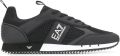 Emporio Ar i EA7 Logo Sneakers met Treklipje en Merk Binnenzool Zwart - Zwart