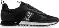 Emporio Ar i EA7 Logo Sneakers met Treklipje en Merk Binnenzool Zwart - Zwart