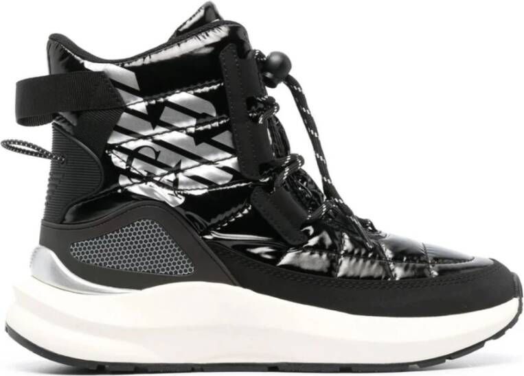 Emporio Armani EA7 Zwarte Enkellaarsjes