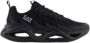 Emporio Ar i EA7 Zwarte Gebreide Sneakers met Galaxy Print - Thumbnail 1