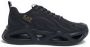 Emporio Ar i EA7 Zwarte Gebreide Sneakers met Oneindigheidssymbool - Thumbnail 1
