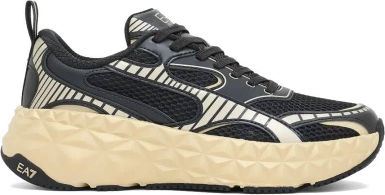 Emporio Armani EA7 Zwarte lage sneakers X8X238Xk431M700