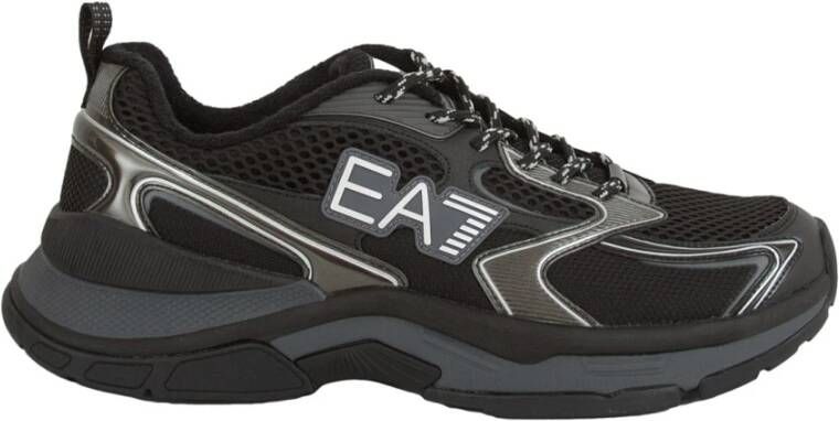 Emporio Ar i EA7 Zwarte Sneaker Stijlvol Model