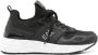 Emporio Armani EA7 Zwarte Sneakers Textuurafwerking Paneelontwerp Black Dames - Thumbnail 1