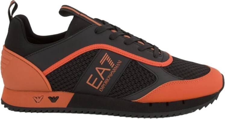 Emporio Armani EA7 Zwarte Sneakers voor Mannen