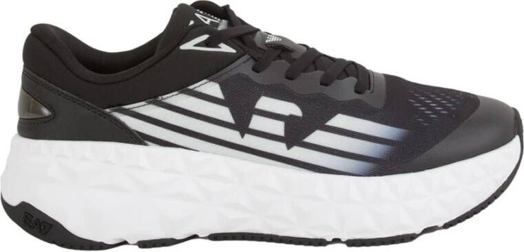 Emporio Armani EA7 Sneakers met logo Black Heren