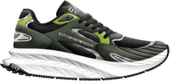 Emporio Armani EA7 Zwarte Sneakers voor Mannen