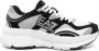 Emporio Ar i EA7 Zwarte Veterschoenen met Logo Print - Thumbnail 1