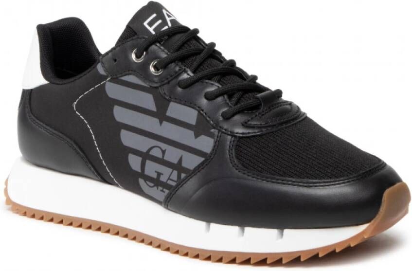 Emporio Armani EA7 Zwart Wit Unisex Sneaker Training Zwart Heren