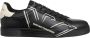 Emporio Armani Eenvoudige Vetersneakers Black Heren - Thumbnail 1