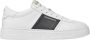 Emporio Armani Witte Leren Sneakers met Gestreept Detail White Heren - Thumbnail 7