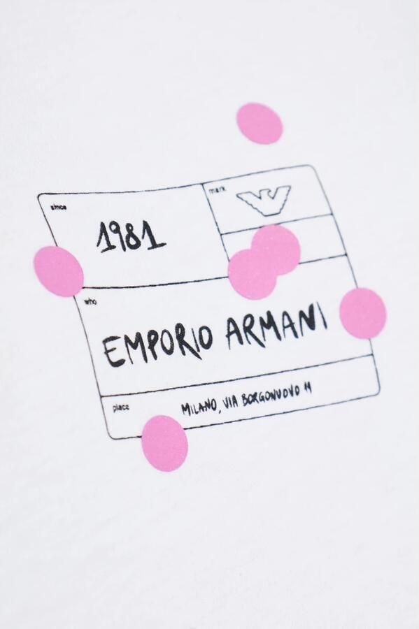 Emporio Ar i ASV Jersey T-shirt met adelaarprint - Foto 2