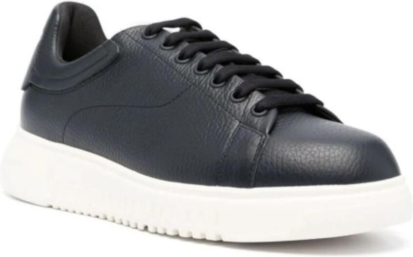 Emporio Armani Blauwe Lage Top Sneakers X4X264Xf76800285