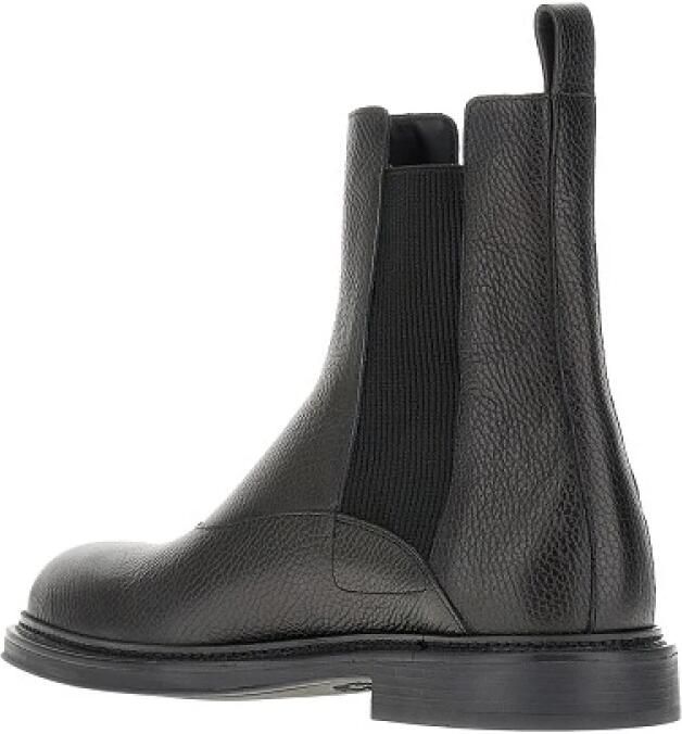 Emporio Armani Chelsea boots van generfd leer - Foto 3