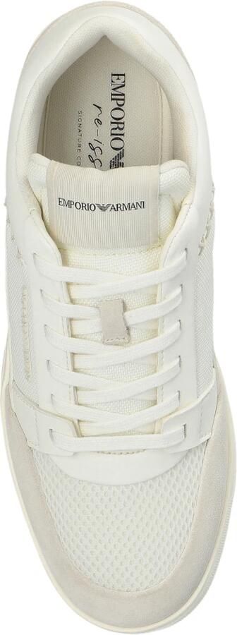 Emporio Ar i Cordura Sneakers met suède details