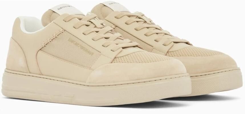 Emporio Armani Cordura Sneakers met suède details - Foto 3